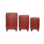 Zestaw 3 walizki podróżne z Policarbonu VEZZE Bordowe
