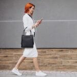 Elegancka torebka ze skóry naturalnej Perla Czarna Genuine Leather - obrazek 8