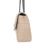 Torebka skórzana wizytowa Tiphaine Beżowa - obrazek 6