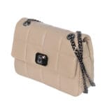 Torebka skórzana wizytowa Tiphaine Beżowa - obrazek 2