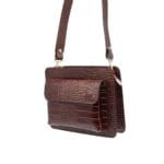 Klasyczna torebka Audrey ze skóry naturalnej Brąz Genuine Leather - obrazek 3