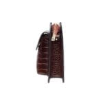 Klasyczna torebka Audrey ze skóry naturalnej Brąz Genuine Leather - obrazek 5