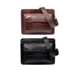 Klasyczna torebka Audrey ze skóry naturalnej Brąz Genuine Leather - obrazek 9