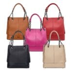 Elegancka torebka ze skóry naturalnej Perla Czarna Genuine Leather - obrazek 11