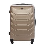 Średnia walizka podróżna VEZZE z ABS-u trapez ZŁOTA