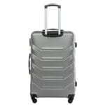 Mała walizka podróżna VEZZE z ABS-u trapez SREBRNA - obrazek 3