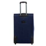 Elegancka walizka podróżna materiałowa duża GRANATOWA - obrazek 3