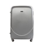 Mała walizka podróżna VEZZE z ABS-u Luksusowa SREBRNA