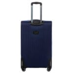 Elegancka walizka podróżna materiałowa średnia GRANATOWA - obrazek 3