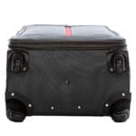 Elegancka walizka podróżna materiałowa duża BORDOWA - obrazek 6