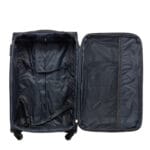 Elegancka walizka podróżna materiałowa duża BORDOWA - obrazek 4