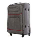 Luksusowa walizka podróżna materiałowa VEZZE mała CZARNA - obrazek 4