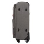 Luksusowa walizka podróżna materiałowa VEZZE mała CZARNA - obrazek 5