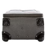 Luksusowa walizka podróżna materiałowa VEZZE mała CZARNA - obrazek 7