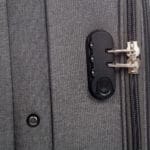 Luksusowa walizka podróżna materiałowa VEZZE mała CZARNA - obrazek 6