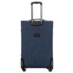 Luksusowa walizka podróżna materiałowa VEZZE średnia NIEBIESKA - obrazek 3