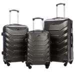 Zestaw 3 walizki podróżne z ABS-u  VEZZE trapez GRAFITOWE - obrazek 3