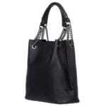 Elegancka torebka ze skóry naturalnej Perla Czarna Genuine Leather - obrazek 2