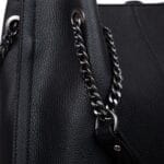 Elegancka torebka ze skóry naturalnej Perla Czarna Genuine Leather - obrazek 5