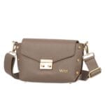 Torebka ze skóry naturalnej Katerina Taupe Genuine Leather - obrazek 3