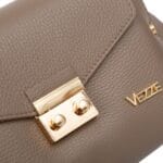 Torebka ze skóry naturalnej Katerina Taupe Genuine Leather - obrazek 2