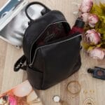 Uniwersalny plecak skórzany Rafallo Ines Czarny - obrazek 3