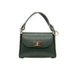 Torebka GLORIA ze skóry naturalnej zielona Genuine Leather