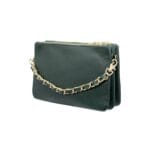 Elegancka torebka skórzana KLARA zielona Genuine Leather - obrazek 4