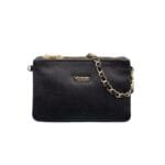 Elegancka torebka skórzana KLARA czarna Genuine Leather