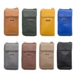 Mała skórzana torebka z funkcją portfela Taylor Zielona Genuine Leather - obrazek 8