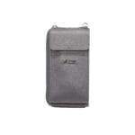 Mała skórzana torebka z funkcją portfela Taylor Szara Genuine Leather - obrazek 2