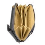 Mała skórzana torebka z funkcją portfela Taylor Szara Genuine Leather - obrazek 3