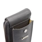 Mała skórzana torebka z funkcją portfela Taylor Szara Genuine Leather - obrazek 6