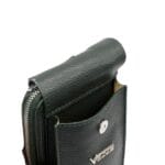 Mała skórzana torebka z funkcją portfela Taylor Zielona Genuine Leather - obrazek 6