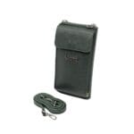 Mała skórzana torebka z funkcją portfela Taylor Zielona Genuine Leather - obrazek 7