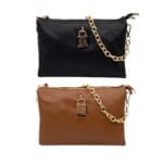 Torebka LuluCastagnette Bridget Czarna ekoskóra - obrazek 8