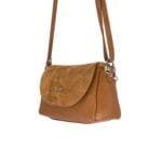 Elegancka torebka skórzana Isabelle Camel Genuine Leather - obrazek 3