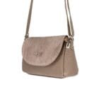 Elegancka torebka skórzana Isabelle Taupe Genuine Leather - obrazek 3
