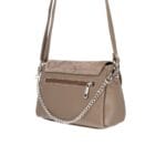 Elegancka torebka skórzana Isabelle Taupe Genuine Leather - obrazek 4