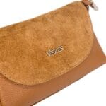 Elegancka torebka skórzana Isabelle Camel Genuine Leather - obrazek 2