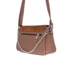 Elegancka torebka skórzana Isabelle Camel Genuine Leather - obrazek 16