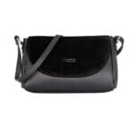 Elegancka torebka skórzana Isabelle Czarna Genuine Leather