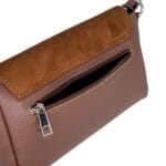 Elegancka torebka skórzana Isabelle Camel Genuine Leather - obrazek 25