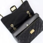 Elegancka torebka skórzana Simone Czarna Średnia Genuine Leather - obrazek 8