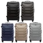 Średnia walizka podróżna VEZZE z ABS-u trapez GRAFITOWA - obrazek 2