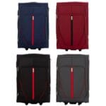 Elegancka walizka podróżna materiałowa duża GRANATOWA - obrazek 2