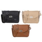 Torebka skórzana Josseline Koniak Genuine Leather - obrazek 2