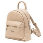 Plecak skórzany Vezze Titine Beżowy - obrazek 3