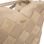 Klasyczna torebka Grace ze skóry naturalnej Beżowa Genuine Leather - obrazek 2