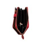 Elegancki skórzany portfel damski Lorenzo Czarny Duży - obrazek 7